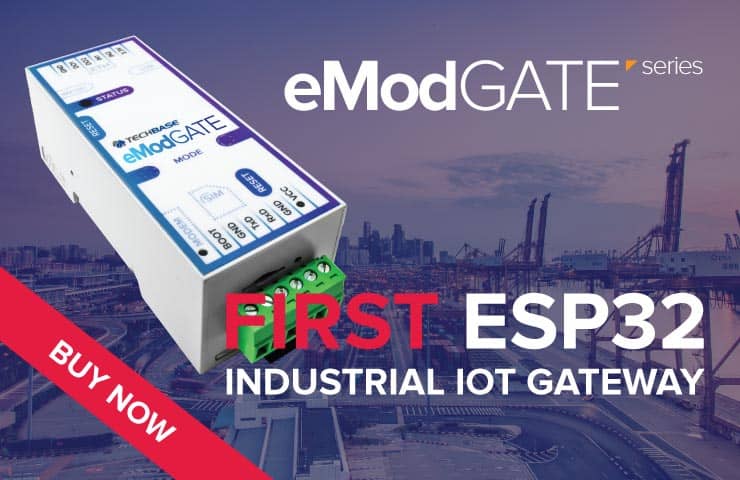 eModGATE ESP32 First Industrial IoT Gateway